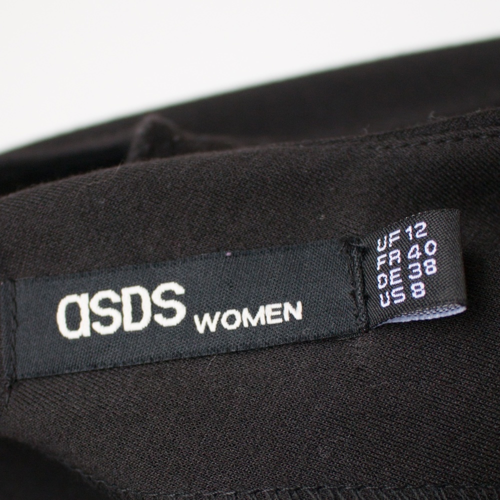 ✨ASDS Women | Black Scalloped Fitted Sheath Dress - Picture 6 of 7